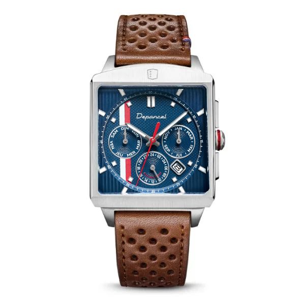 Montre Depancel Série R - F-BACK - DUSK BLUE Bracelet Cuir