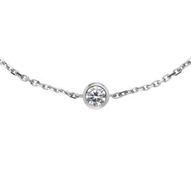 Bracelet Redline Chaîne Diamant Rond 0.10ct Or Blanc Serti Clos