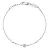 Bracelet Redline Illusion sur chaîne Or Blanc Diamant 0.05ct Serti Invisible