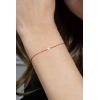 Bracelet Redline Pure 1 Diamant 0.10ct Or Blanc Fil Rouge