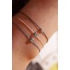 Bracelet Redline NOIS CARRE 1 Diamant 0.05 ct argent fil noir