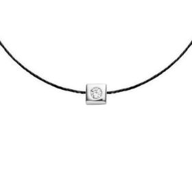 Bracelet Redline NOIS CARRE 1 Diamant 0.05 ct argent fil noir