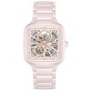 Montre Rado True Square Automatic Open Heart Céramique Rose 38 mm