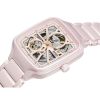 Montre Rado True Square Automatic Open Heart Céramique Rose 38 mm