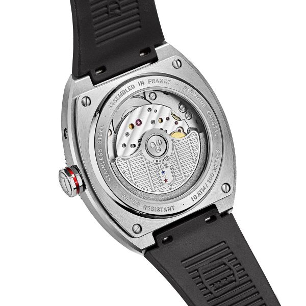 Montre Depancel Allure DRIVER Cadran Noir Bracelet Caoutchouc Noir