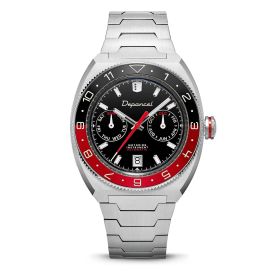 Montre Depancel Allure DRIVER Cadran Noir Bracelet Acier Inoxydable