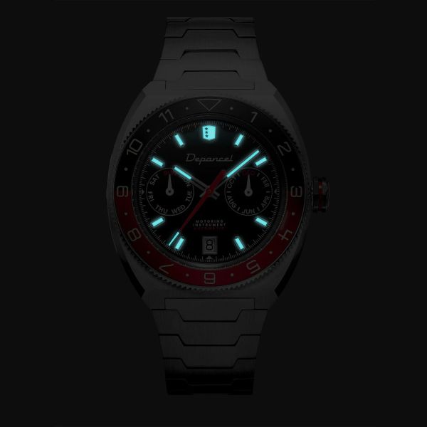 Montre Depancel Allure DRIVER Cadran Noir Bracelet Acier Inoxydable