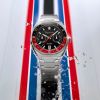 Montre Depancel Allure DRIVER Cadran Noir Bracelet Acier Inoxydable