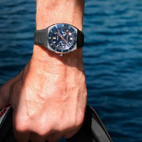 copy of Montre Depancel Série R - F-BACK - DUSK BLUE Bracelet Cuir