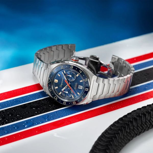 Montre Depancel Allure DRIVER Cadran Bleu Bracelet Acier Inoxydable