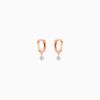 Mini Créoles La Brune & La Blonde 360° Or Rose 0,14ct