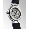 Montre Longines Primaluna Moonphase 34 mm Automatique Cadran Nacre bleue Bracelet Alligator