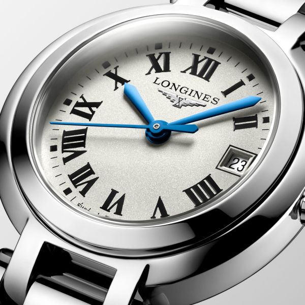 Montre Longines Primaluna 26.50 mm Quartz Cadran Argenté Bracelet Acier
