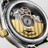 Montre Longines Master Collection 25.50 mm Automatique Cadran Nacre blanche Bracelet Acier et coiffe en or jaune