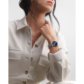 Montre Longines Master Collection 34 mm Automatique Cadran Bleu soleillé Bracelet Acier