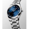 Montre Longines Master Collection 34 mm Automatique Cadran Bleu soleillé Bracelet Acier