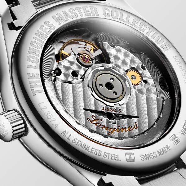 Montre Longines Master Collection 34 mm Automatique Cadran Nacre blanche Bracelet Acier