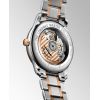 Montre Longines Master Collection 38.50 mm Automatique Cadran Argenté Bracelet acier et coiffe en or rose