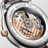 Montre Longines Master Collection 38.50 mm Automatique Cadran Argenté Bracelet acier et coiffe en or rose