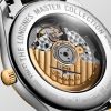 Montre Longines Master Collection 40 mm Automatique Cadran Doré Bracelet Acier et coiffe en or jaune