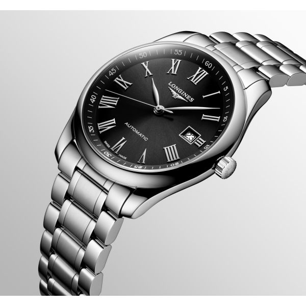 Montre Longines Master Collection 40 mm Automatique Cadran Noir Bracelet Acier