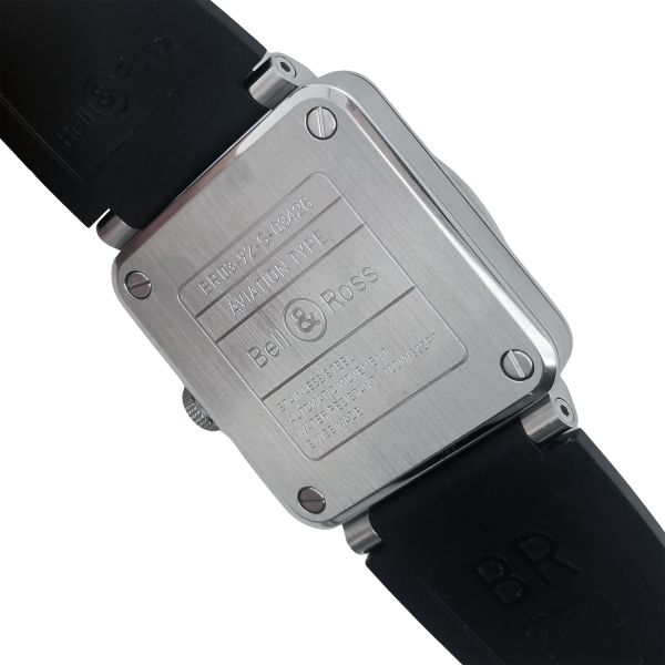 Montre Occasion Bell & Ross BR03-92-S Acier Inoxydable Bracelet Caoutchouc Noir