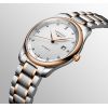 Montre Longines Master Collection 42 mm Automatique Cadran Argenté Bracelet acier et coiffe en or rose
