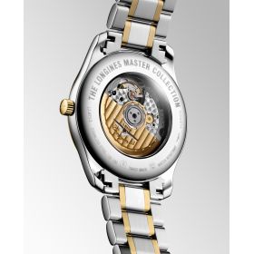 Montre Longines Master Collection 42 mm Automatique Cadran Doré Bracelet Acier et coiffe en or jaune