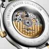 Montre Longines Master Collection 42 mm Automatique Cadran Argenté Bracelet Acier et coiffe en or jaune