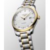 Montre Longines Master Collection 42 mm Automatique Cadran Argenté Bracelet Acier et coiffe en or jaune