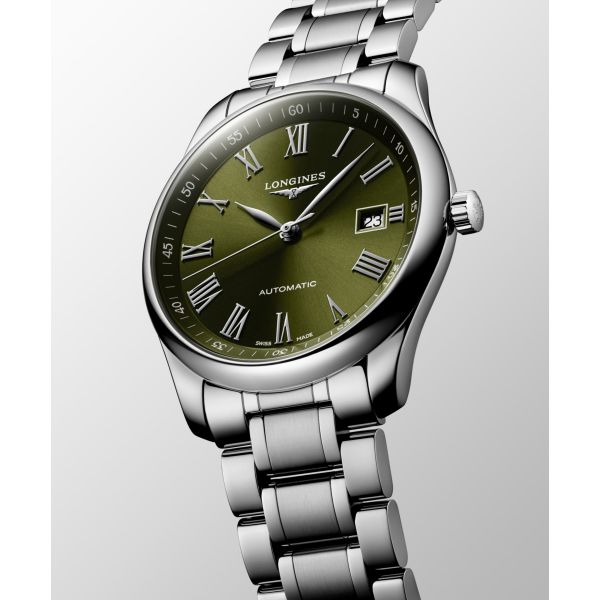 Montre Longines Master Collection 40 mm Automatique Cadran Vert Bracelet Acier