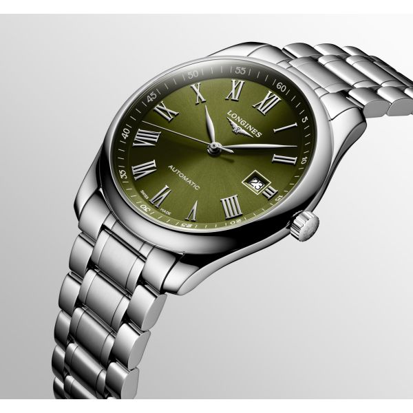 Montre Longines Master Collection 40 mm Automatique Cadran Vert Bracelet Acier