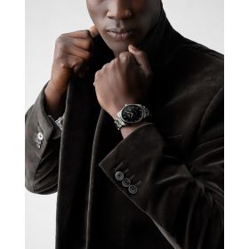 Montre Longines Master Collection 42 mm Automatique Cadran Noir laqué poli Bracelet Acier