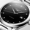 Montre Longines Master Collection 42 mm Automatique Cadran Noir laqué poli Bracelet Acier