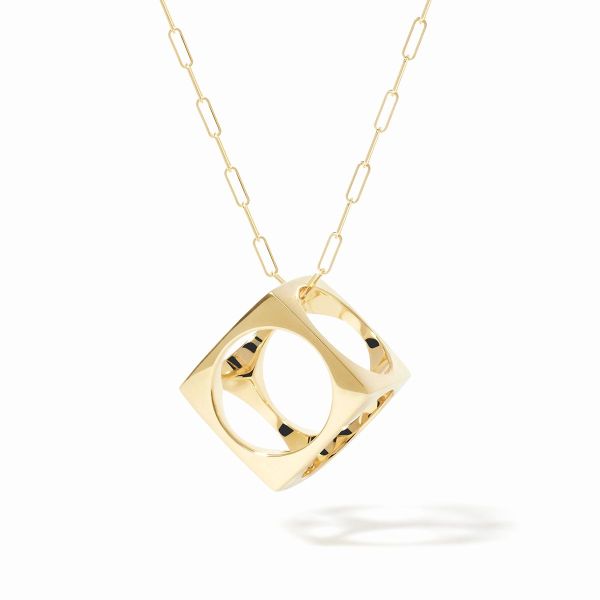 Pendentif dinh van Le Pavé Grand Modèle Or Jaune