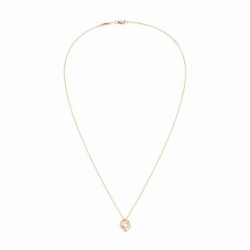 Pendentif dinh van Le Pavé Petit Modèle Or Jaune chaîne forçat
