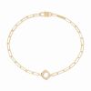 Bracelet sur chaîne dinh van Le Pavé Petit Modèle Or Jaune chaîne S