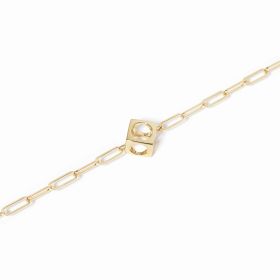 Bracelet sur chaîne dinh van Le Pavé Petit Modèle Or Jaune chaîne S