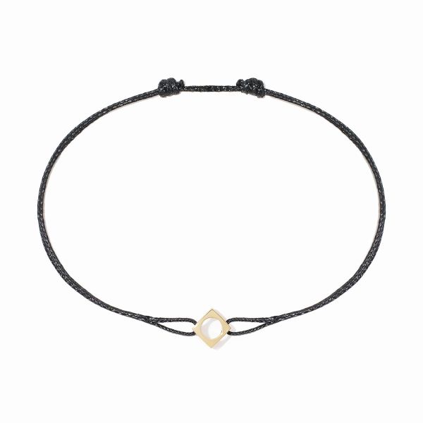 Bracelet sur cordon dinh van Le Pavé Or Jaune
