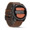 Montre Garmin Fenix 8 Pro 51mm AMOLED Sapphire Titane Bracelet Cuir + Silicone