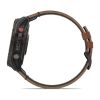 Montre Garmin Fenix 8 Pro 51mm AMOLED Sapphire Titane Bracelet Cuir + Silicone