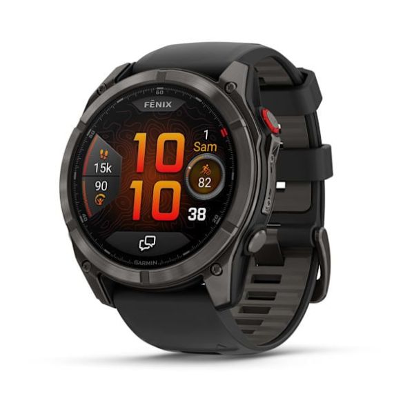 Montre Garmin Fenix 8 Pro 51mm AMOLED Sapphire Titane Bracelet Gray
