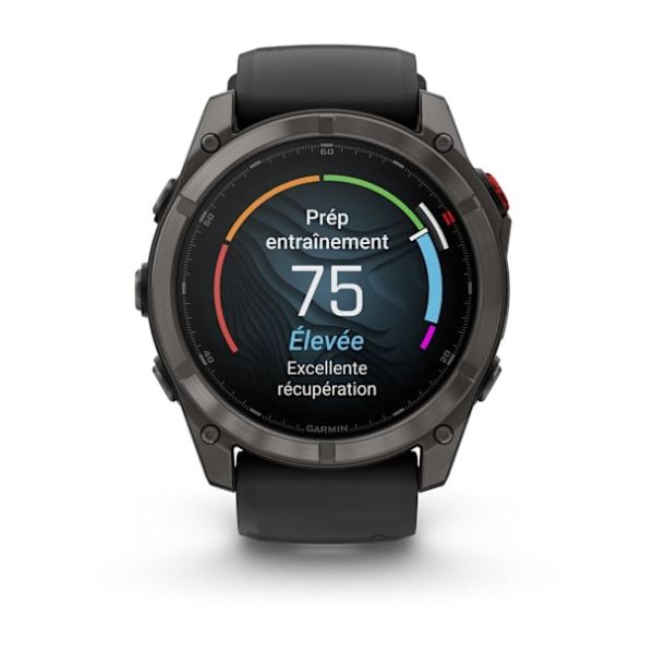 Montre Garmin Fenix 8 Pro 51mm AMOLED Sapphire Titane Bracelet Gray
