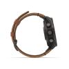 Montre Garmin Fenix 8 Pro 47mm AMOLED Sapphire Titane Bracelet Cuir + Silicone