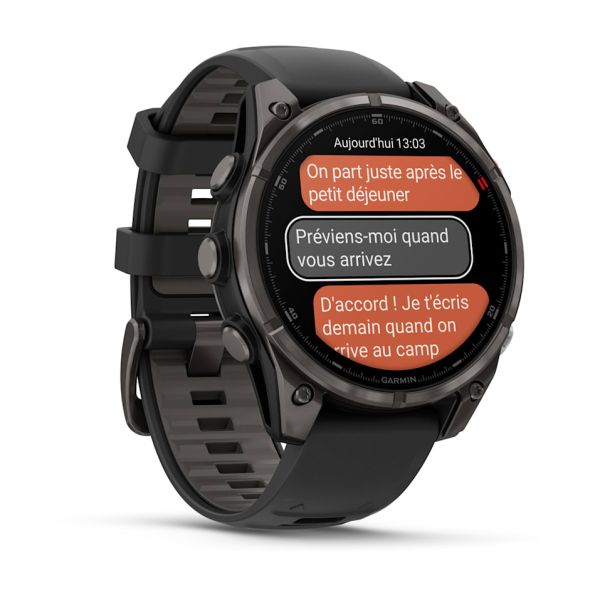 copy of Montre Garmin Fenix 7 Pro Sapphire Solar Edition Carbone Gris DLC Titane Bracelet Noir