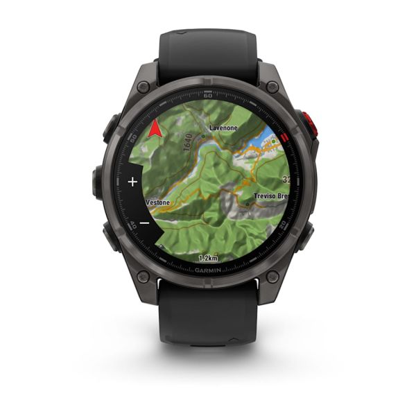 Montre Garmin Fenix 8 Pro 47mm AMOLED Sapphire Titane Bracelet Noir