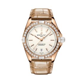 Montre Breitling Super Chronomat Automatic 38 Origins Cadran Crème Bracelet Cuir Beige