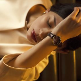 Montre Seiko Presage automatique or cuir SRE020J1