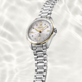 Montre Seiko Prospex SEA Quartz SUR618J1 Cadran Argent Serti
