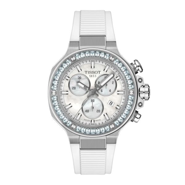Montre Tissot T-Race Quartz Chronograph 38mm Cadran Nacre blanche